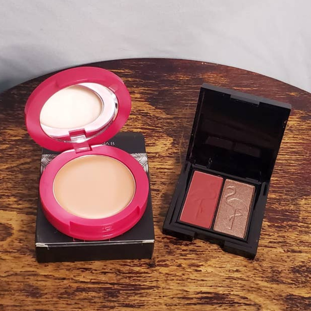 LOT Shaina B Miami Cream Blush Bellini & Pressed pigment Duo Vino Bae Harbor